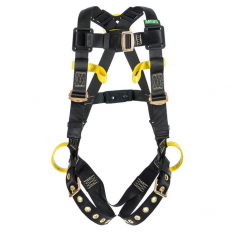 MSA 10162695, Workman Arc Flash Vest-Style Harness, BACK & SIDE WEB Loop, Tongue Buckle leg straps,
